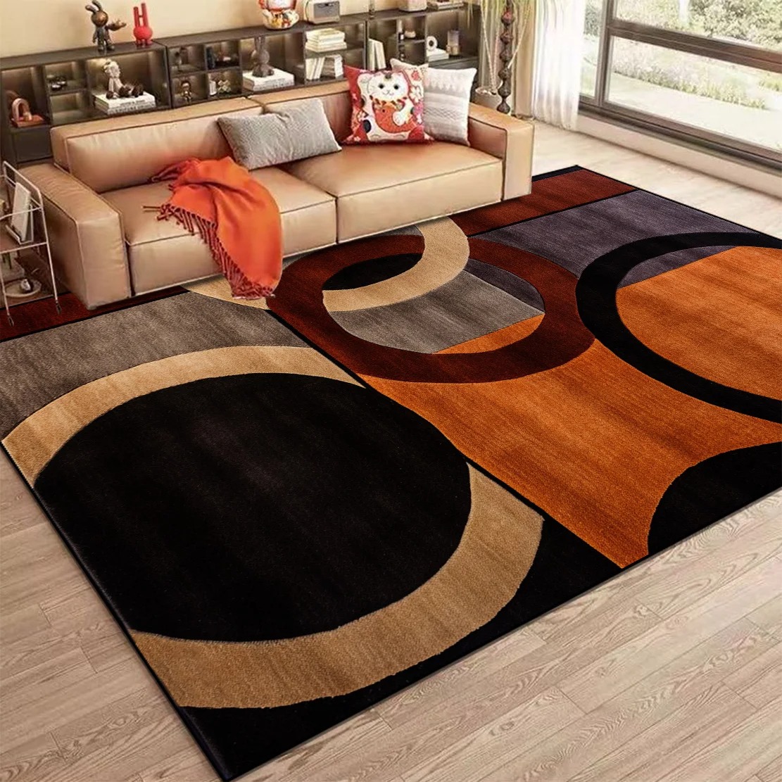 Home Bar Lounge - Nordischer Abstrakter Teppich für Wohnzimmer Moderne